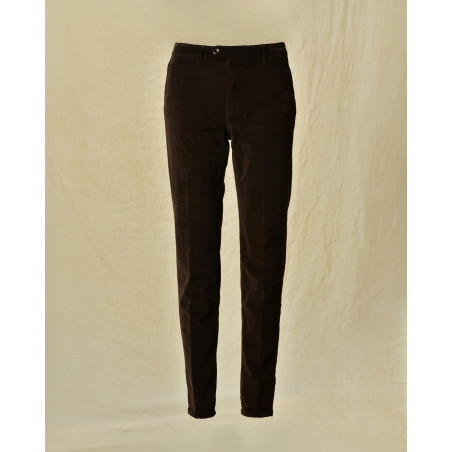 Pantalon en coton marron Re-Hash