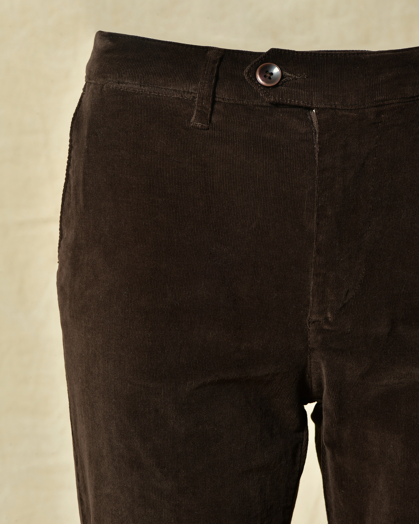 Pantalon en coton marron Re-Hash