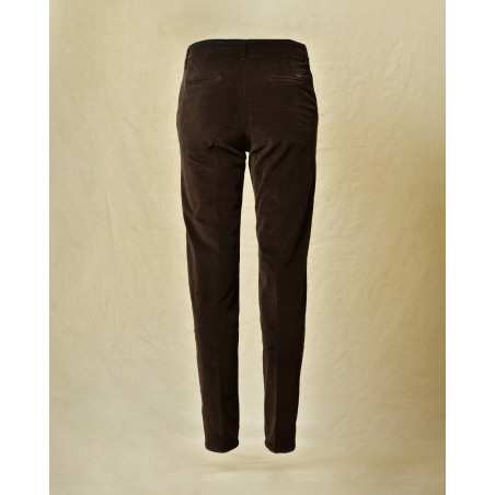 Pantalon en coton marron Re-Hash