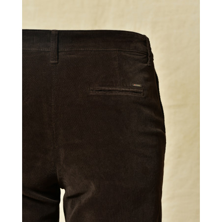 Pantalon en coton marron Re-Hash