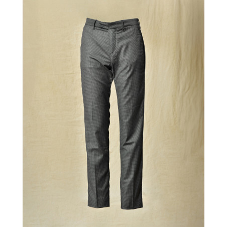 Pantalon motif pied de poule gris Re-Hash