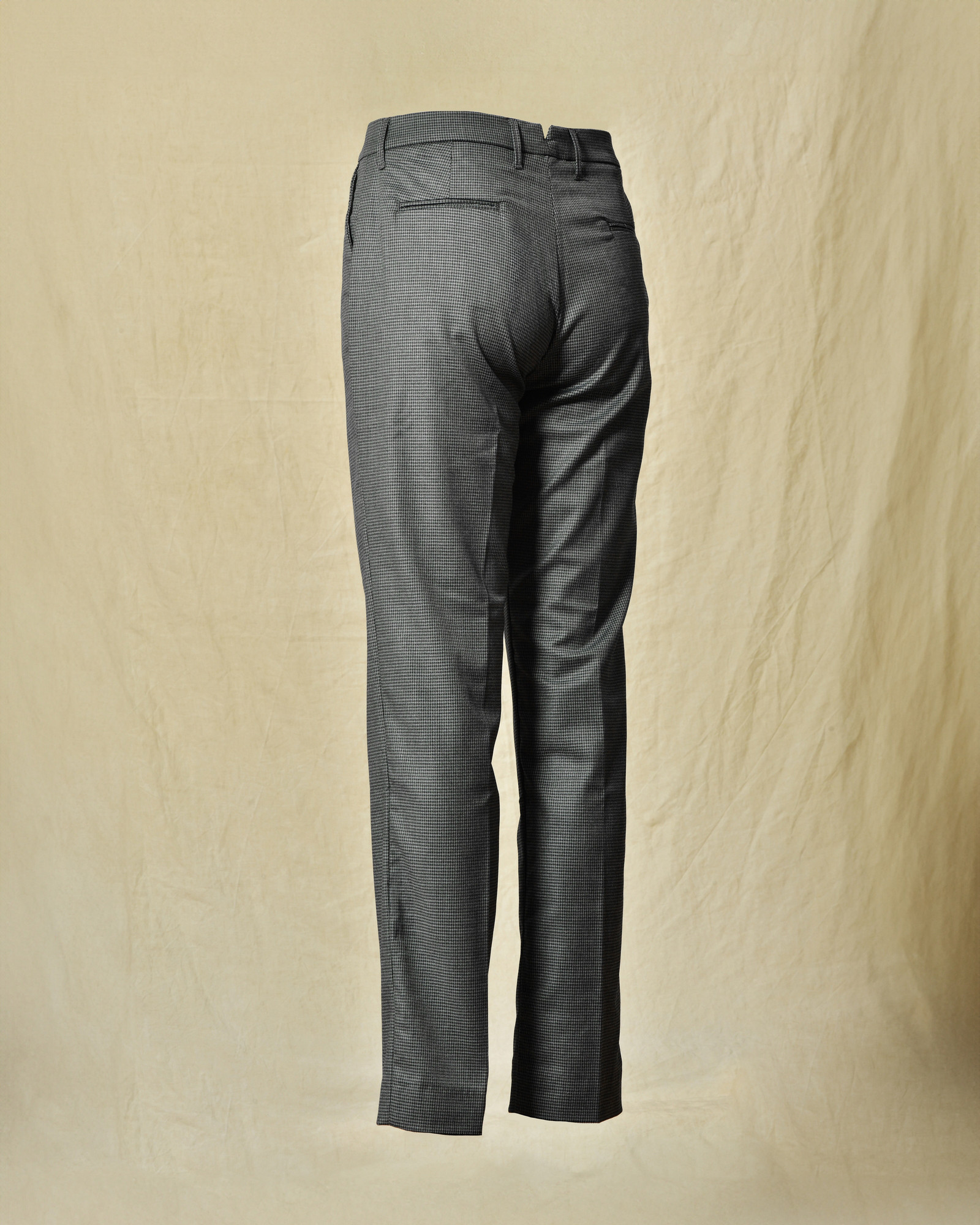 Pantalon motif pied de poule gris Re-Hash