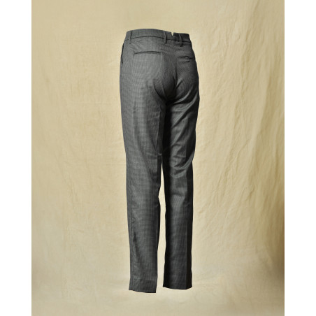 Pantalon motif pied de poule gris Re-Hash