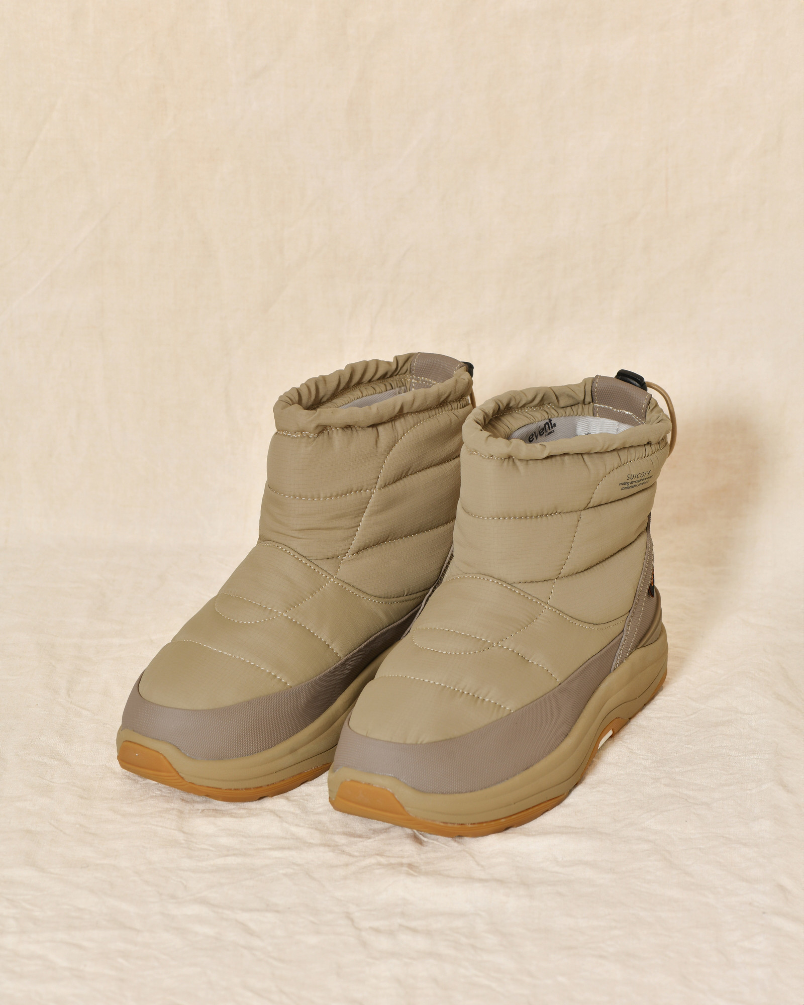 Boots en textile beige isolant Suicoke