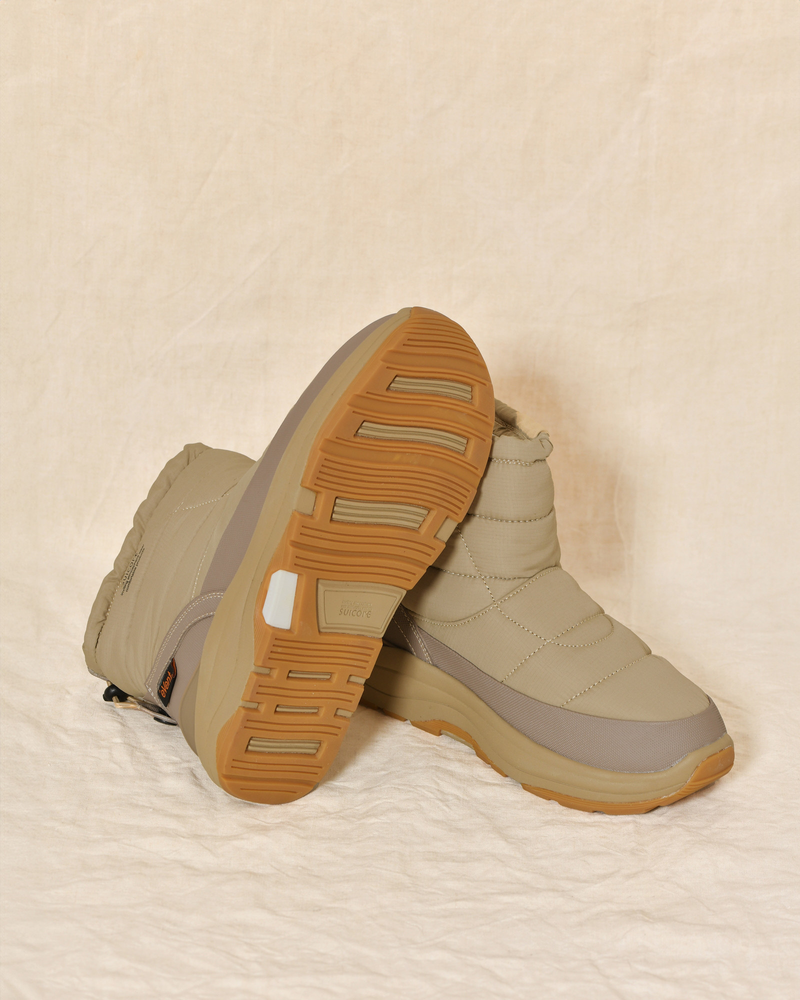Boots en textile beige isolant Suicoke