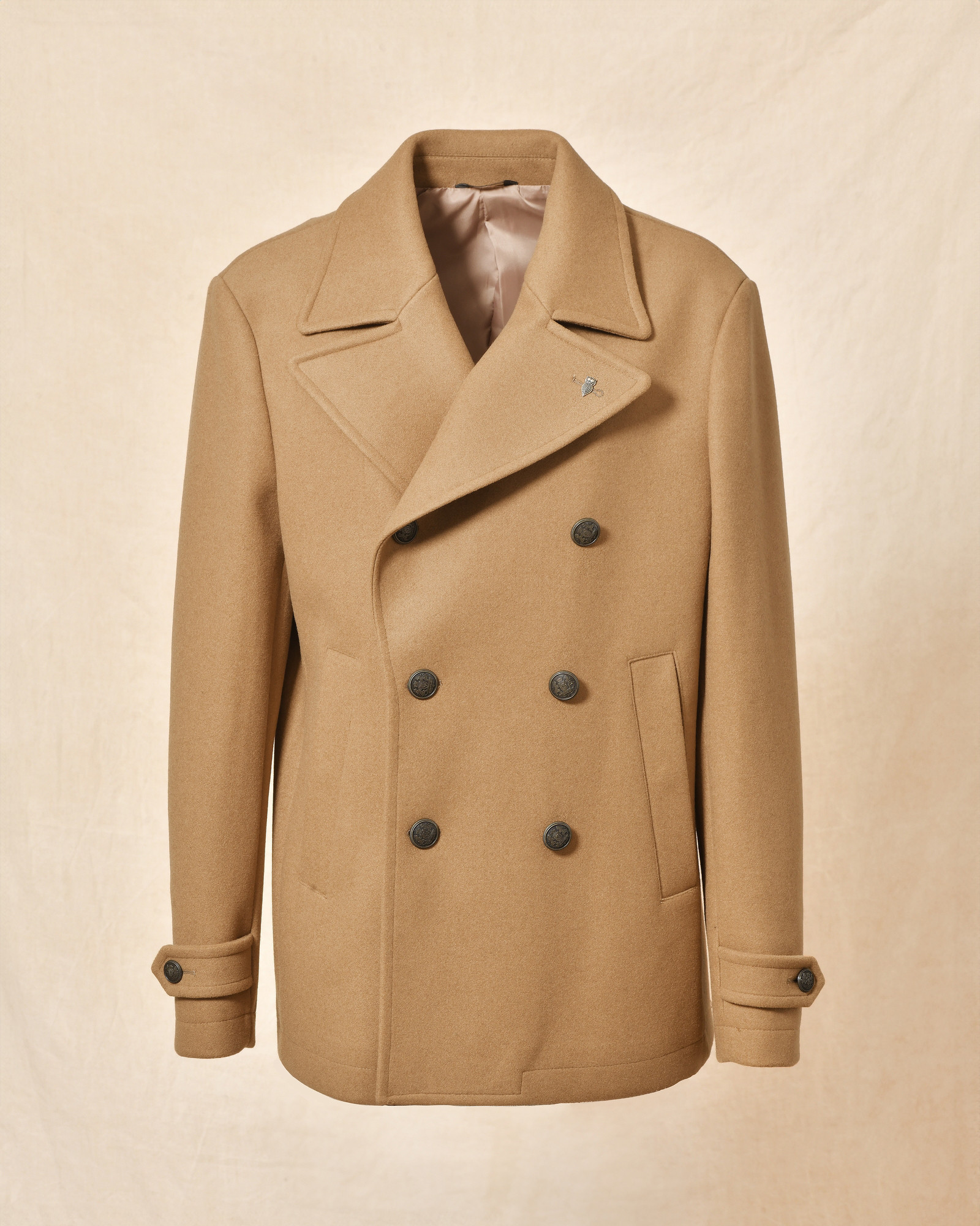 Caban croisé camel Berry & Brian