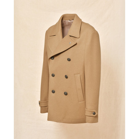 Caban croisé camel Berry & Brian
