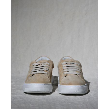 Baskets en daim beige National Standard