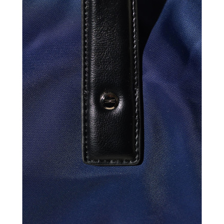 Sac à main a deux compartiments bleu et noir Each Other