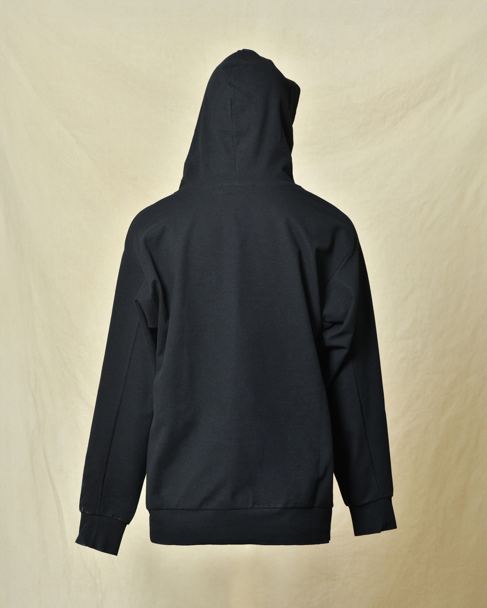 Sweat à capuche noir Cruna