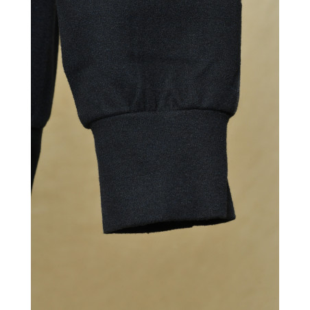 Sweat à capuche noir Cruna