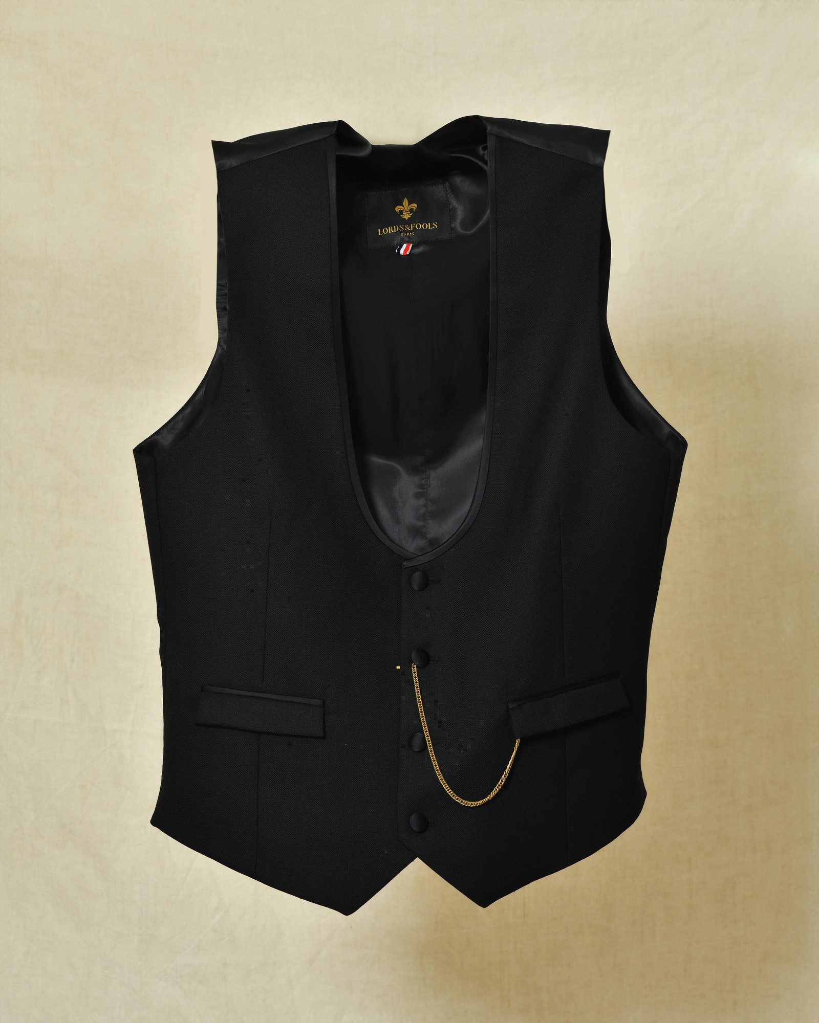 Gilet en laine noir Lords & Fools
