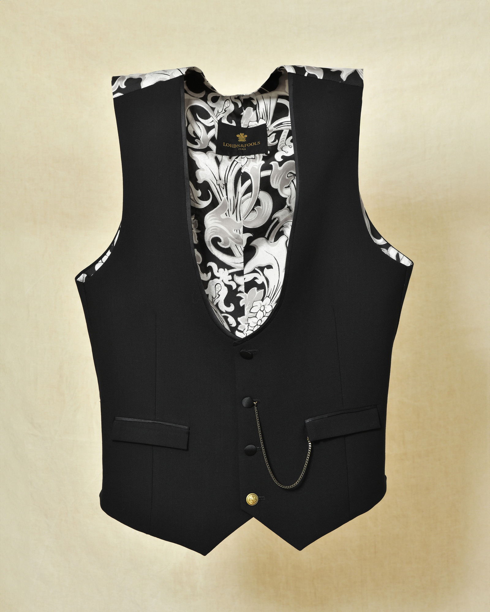Gilet en laine noir Lords & Fools