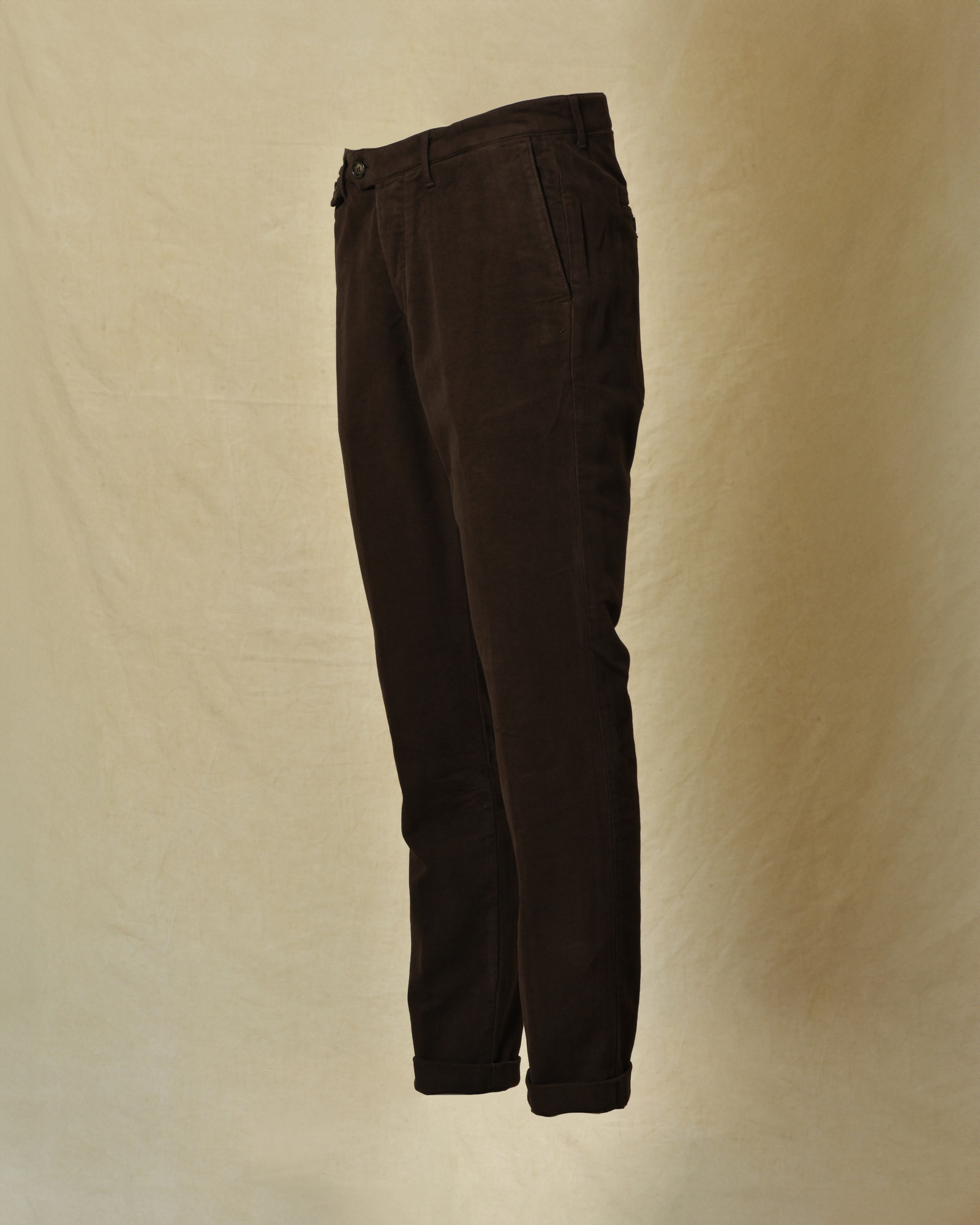 Pantalon en coton marron Tela Genova