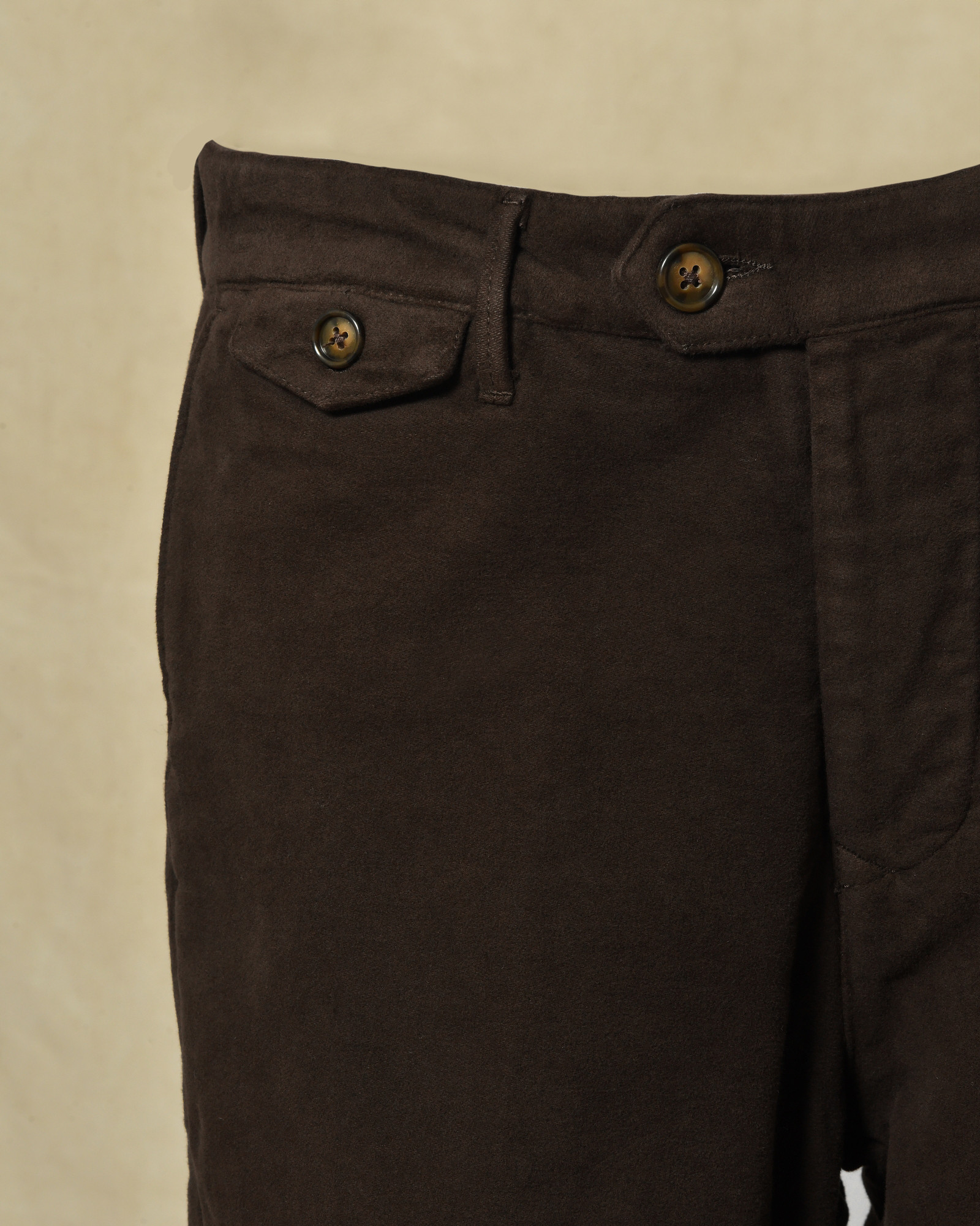 Pantalon en coton marron Tela Genova