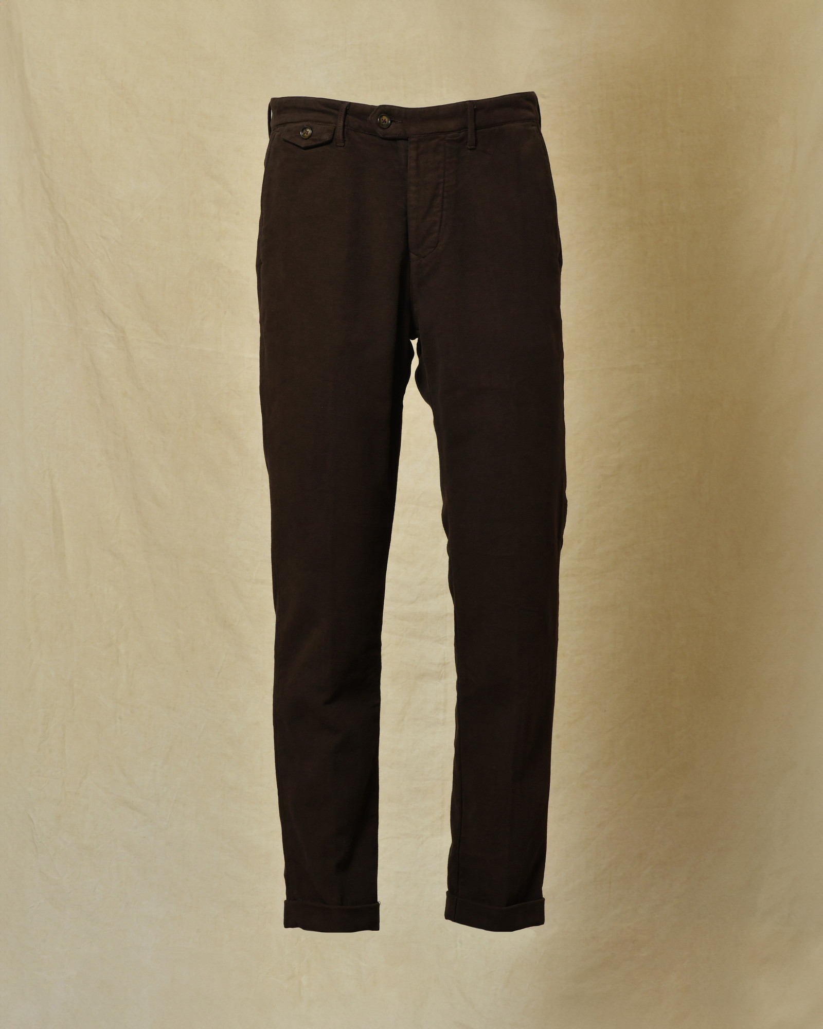 Pantalon en coton marron Tela Genova