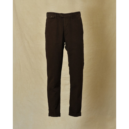 Pantalon en coton marron Tela Genova