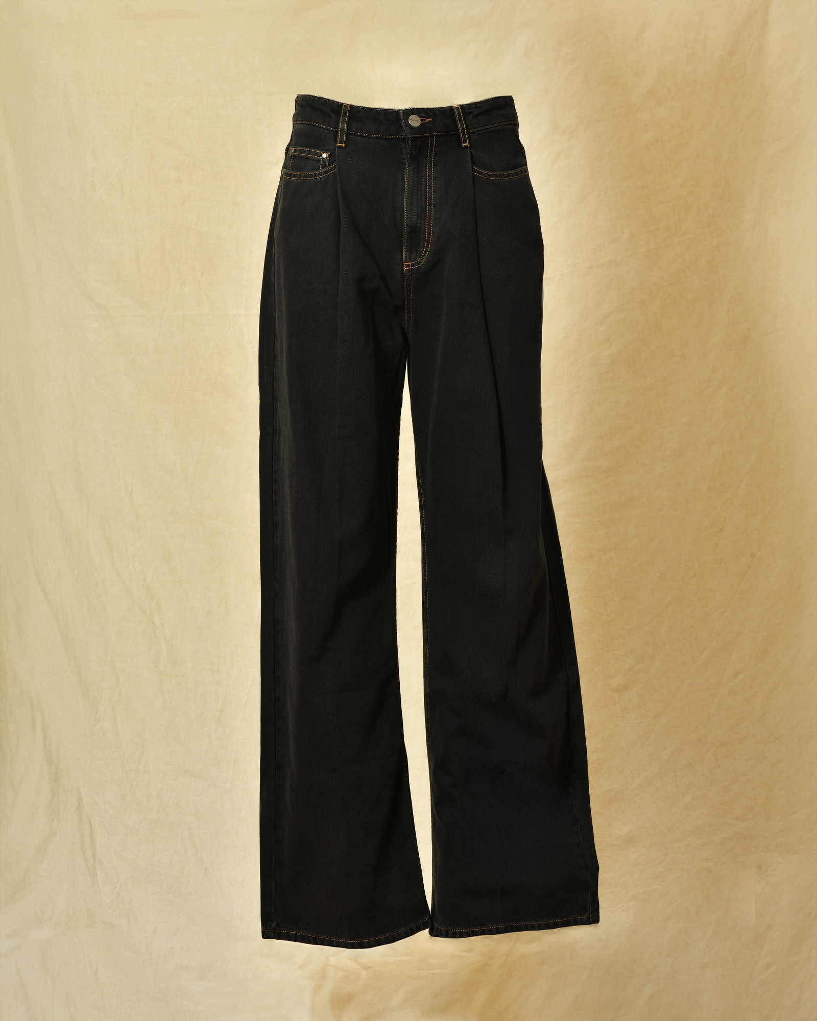 Jean en coton noir Chloé Stora