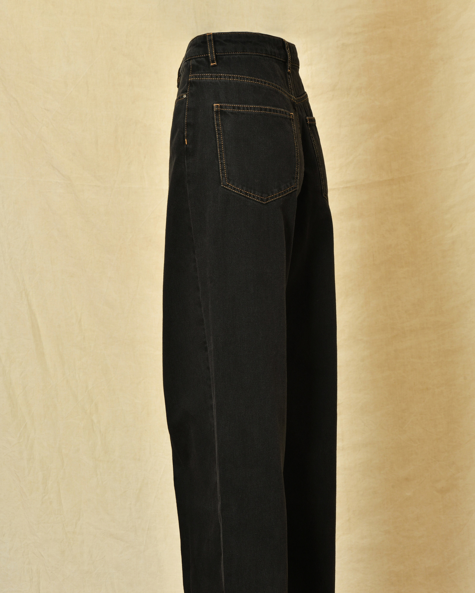 Jean en coton noir Chloé Stora