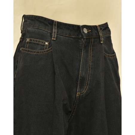 Jean en coton noir Chloé Stora