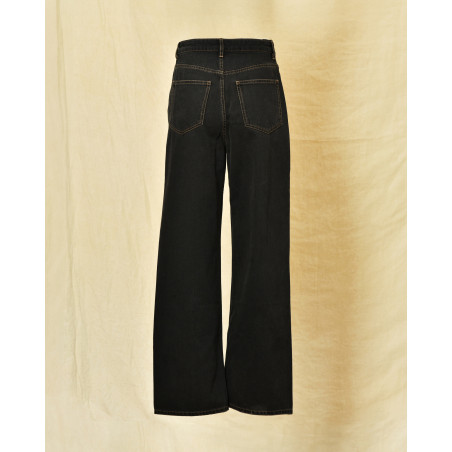 Jean en coton noir Chloé Stora