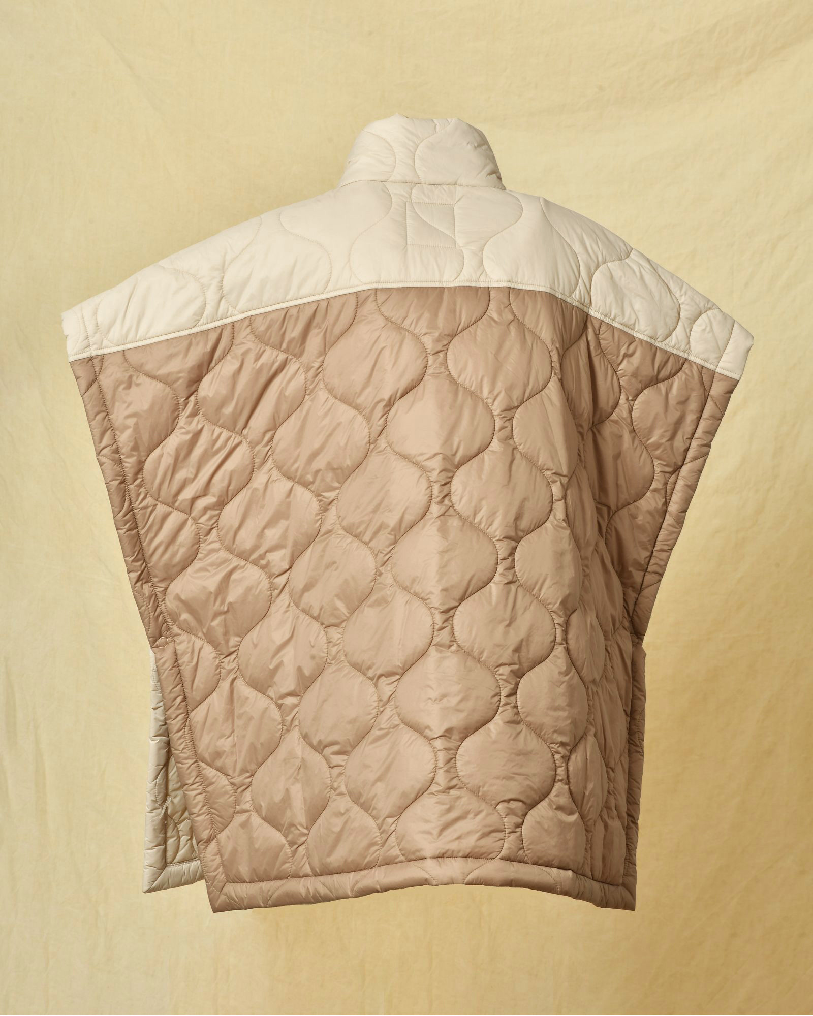 Poncho matelassé bicolore Daniele Fiesoli