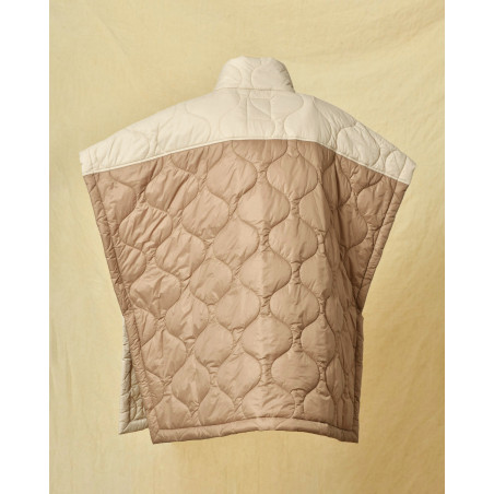 Poncho matelassé bicolore Daniele Fiesoli