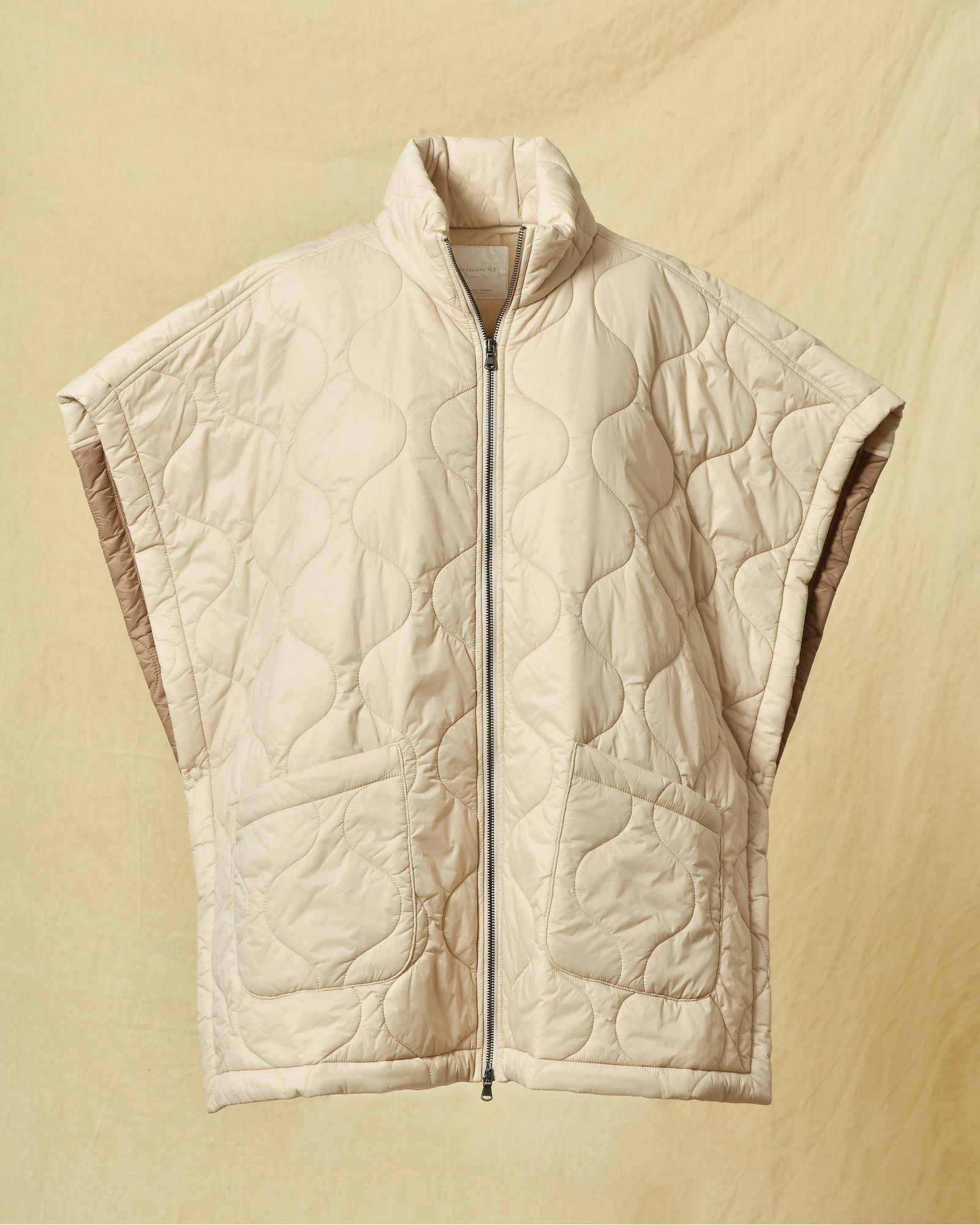 Poncho matelassé bicolore Daniele Fiesoli