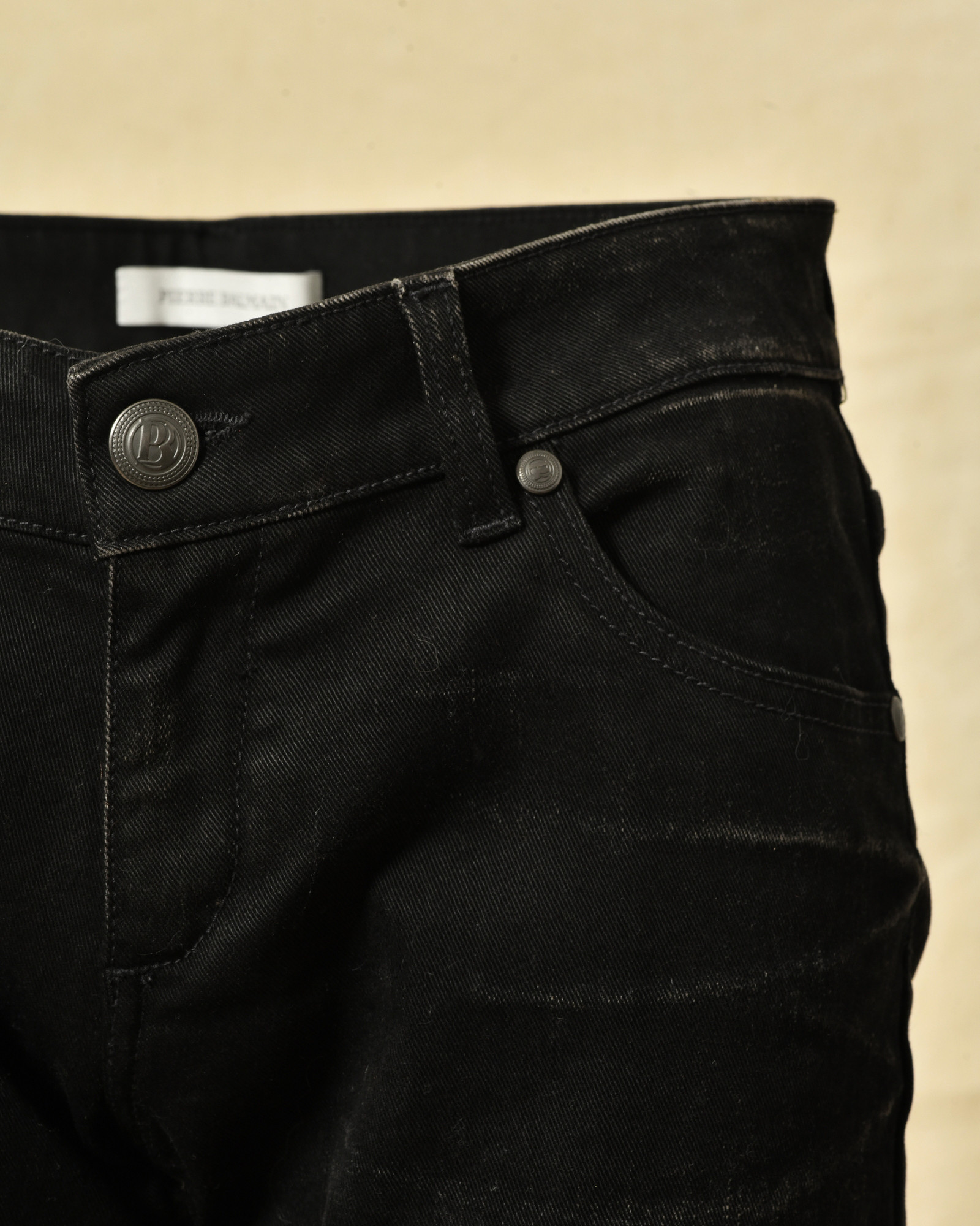 Jean noir slim délavé Balmain