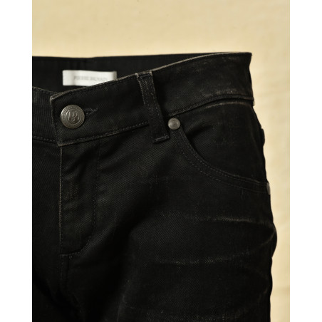 Jean noir slim délavé Balmain