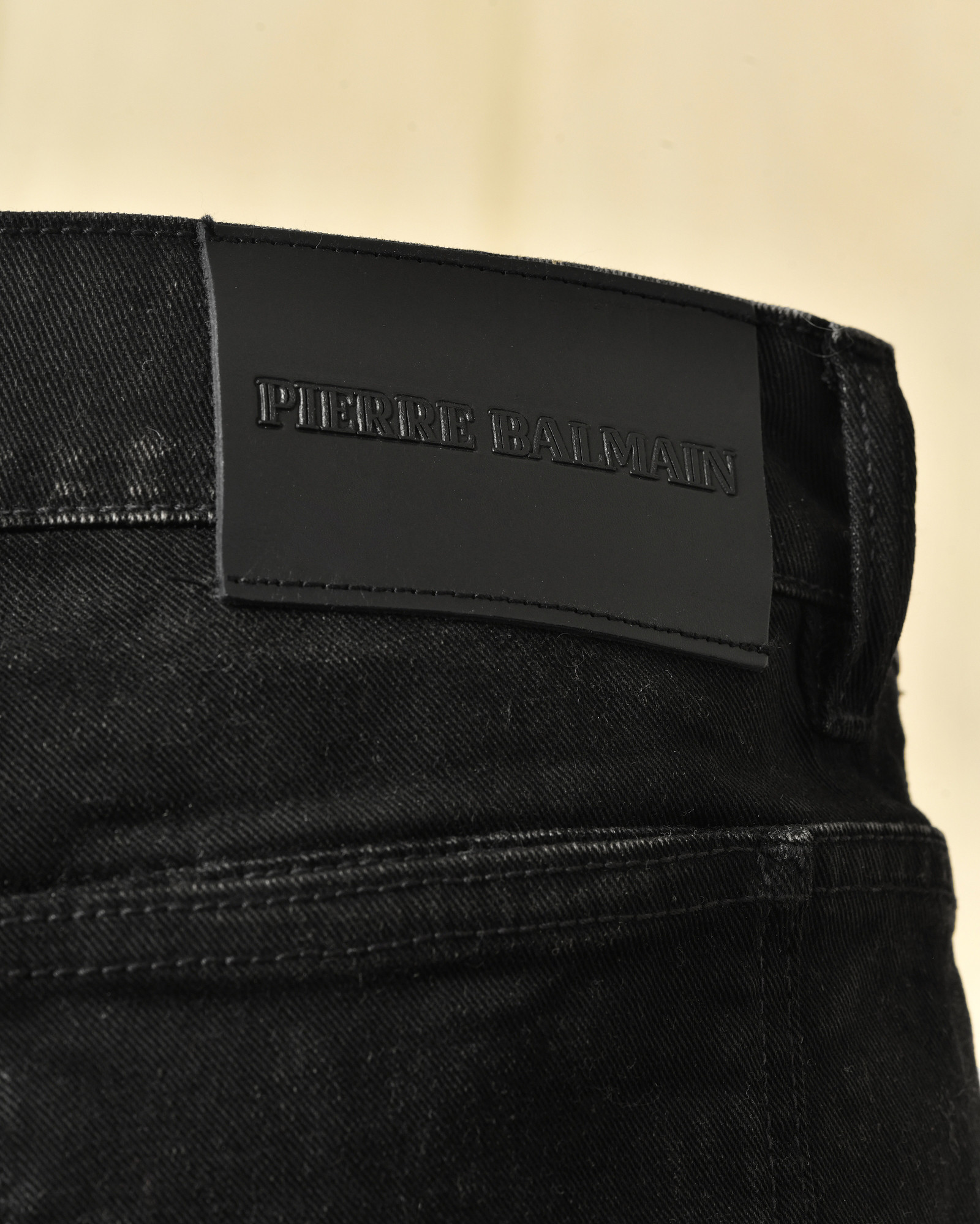 Jean noir slim délavé Balmain