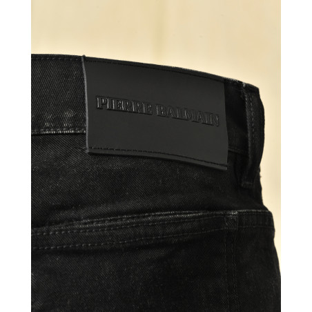 Jean noir slim délavé Balmain