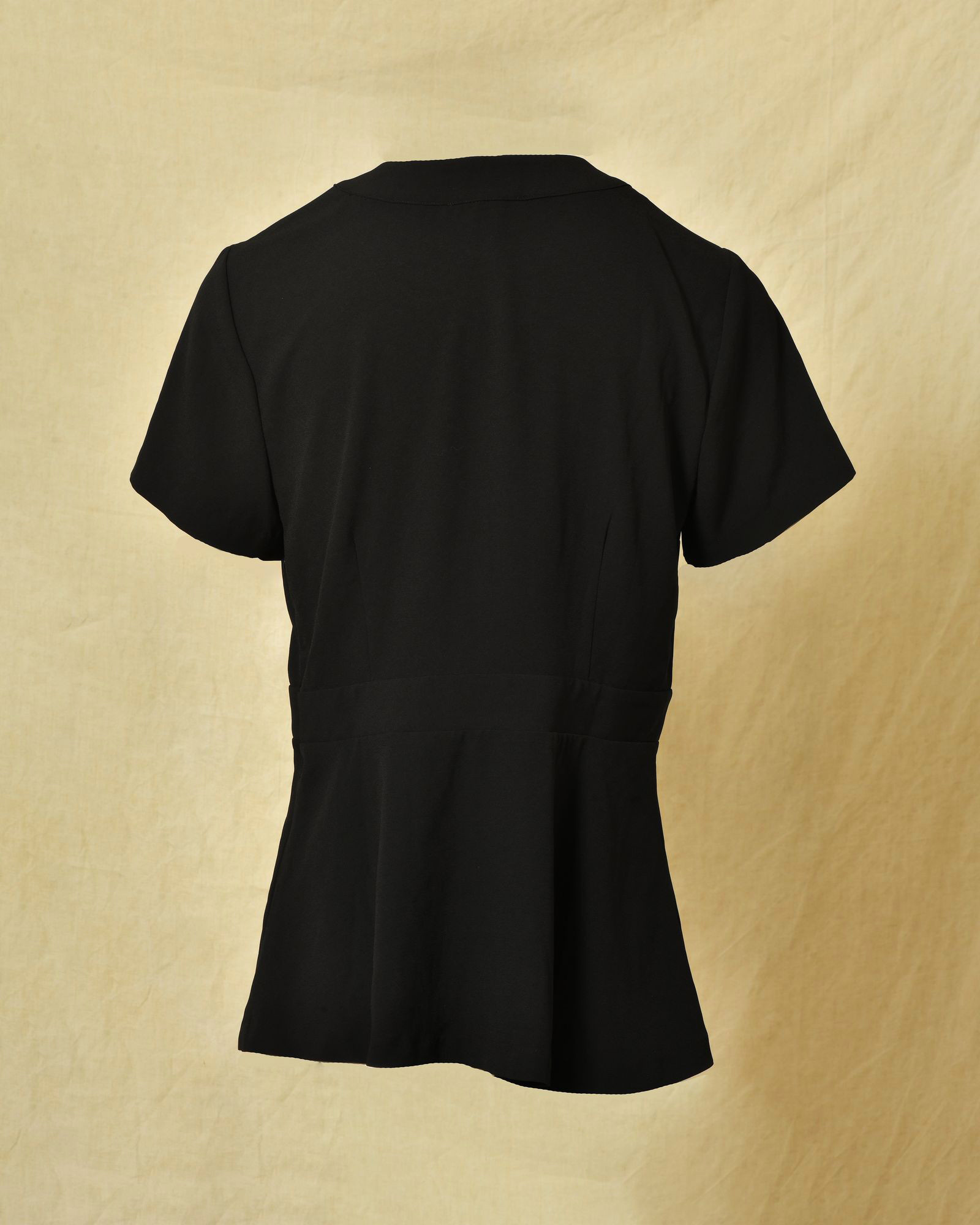 Top en crêpes noir à zip fantaisie Michael Kors