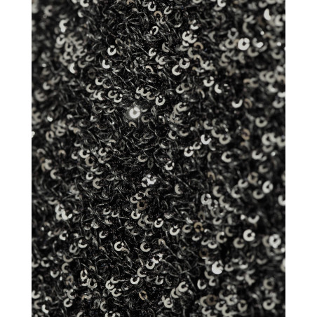 Robe noire à sequins argentés Fabiana Filippi