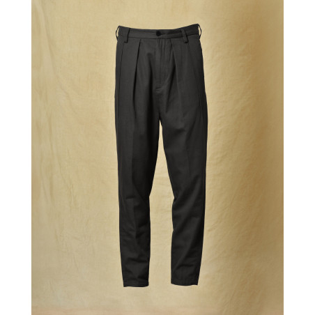 Pantalon en coton gris Ixos