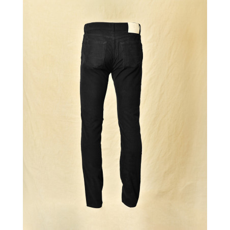 Pantalon en velours côtelé noir Tela Genova
