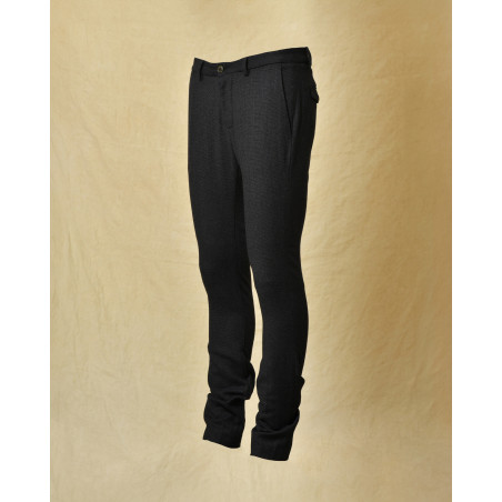 Pantalon en laine bleu à motifs True NYC