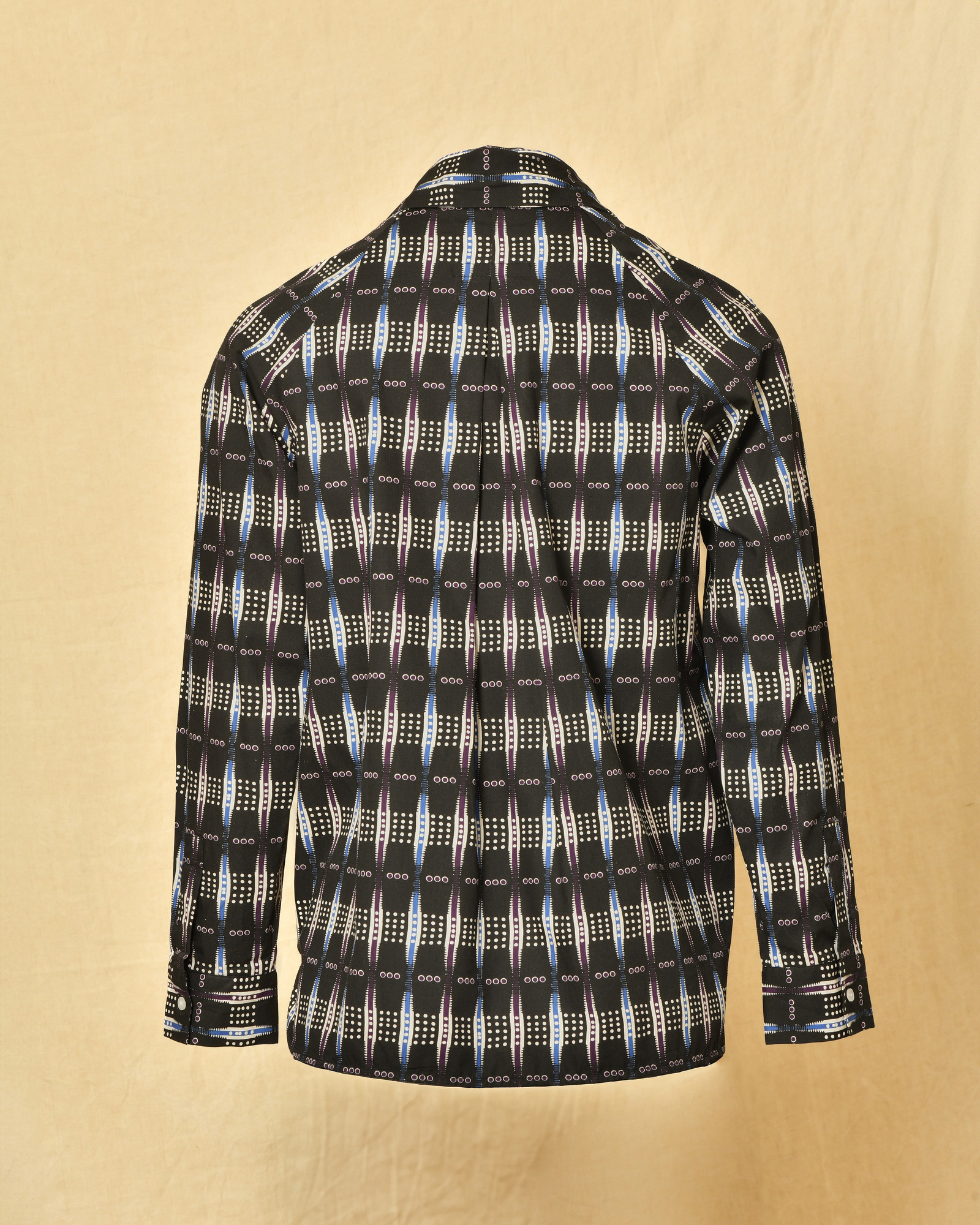 Chemisier en coton noir à motifs Chloé Stora