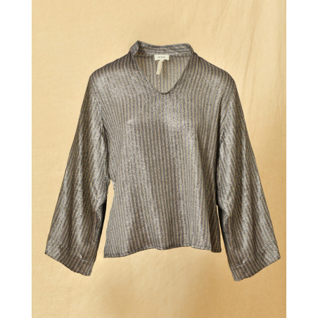 Blouse dorée et argentée Diega