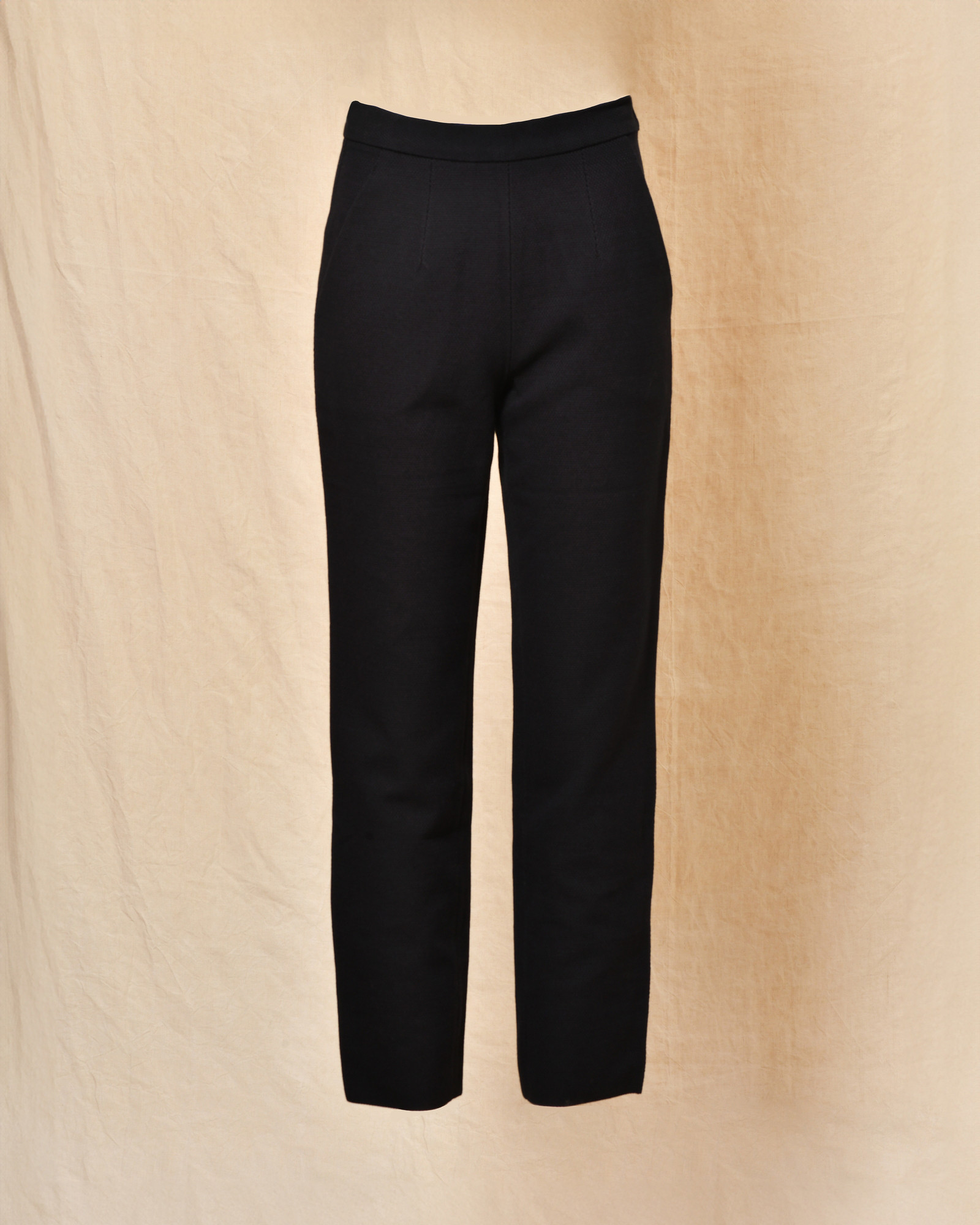 Pantalon en coton bleu Lorena Antoniazzi