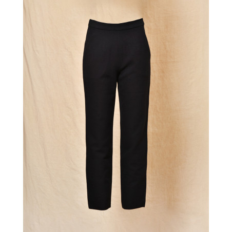 Pantalon en coton bleu Lorena Antoniazzi