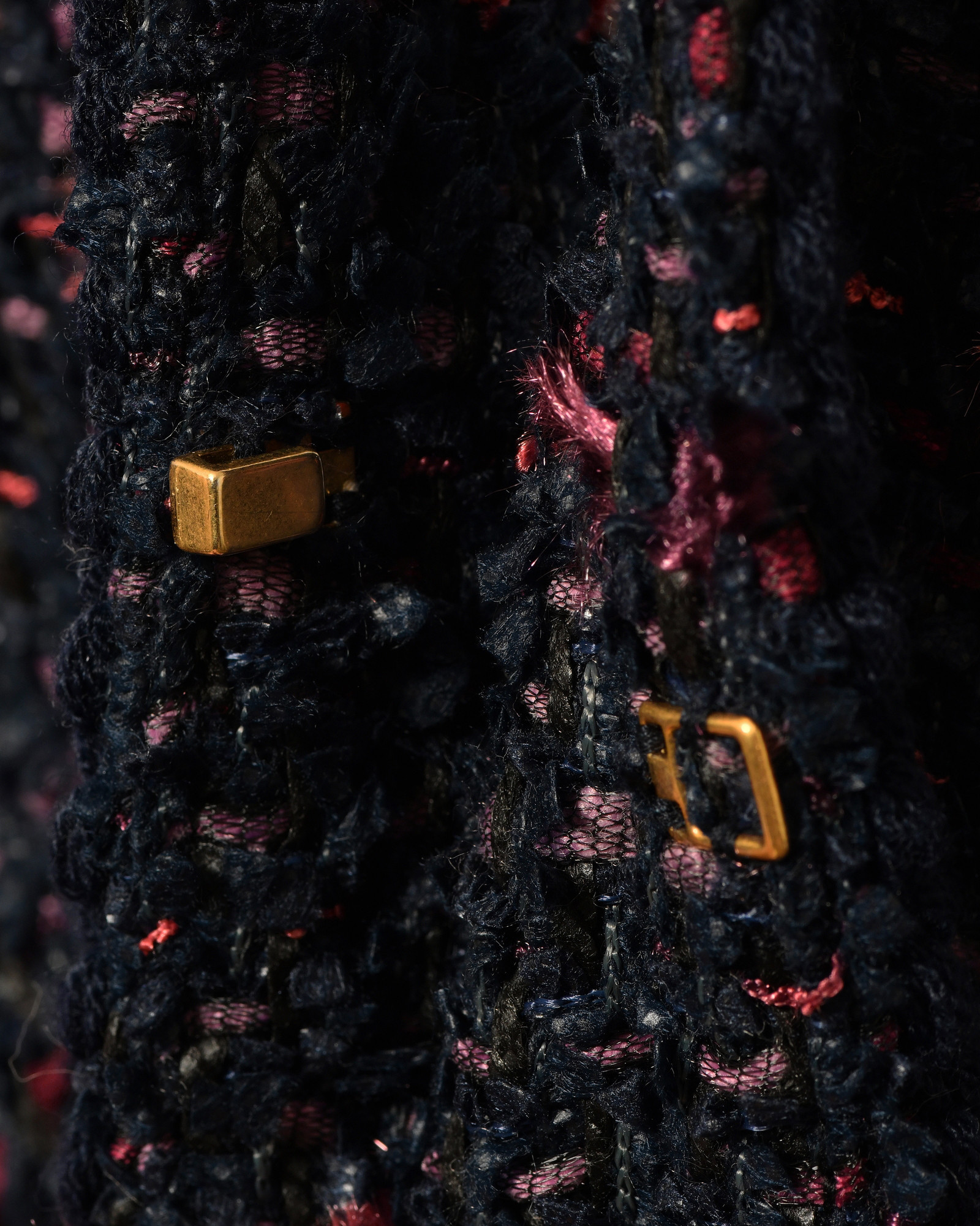 Manteau en tweed bleu Edward Achour