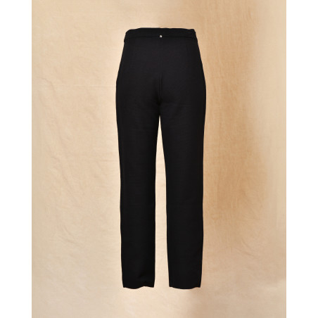 Pantalon en coton bleu Lorena Antoniazzi