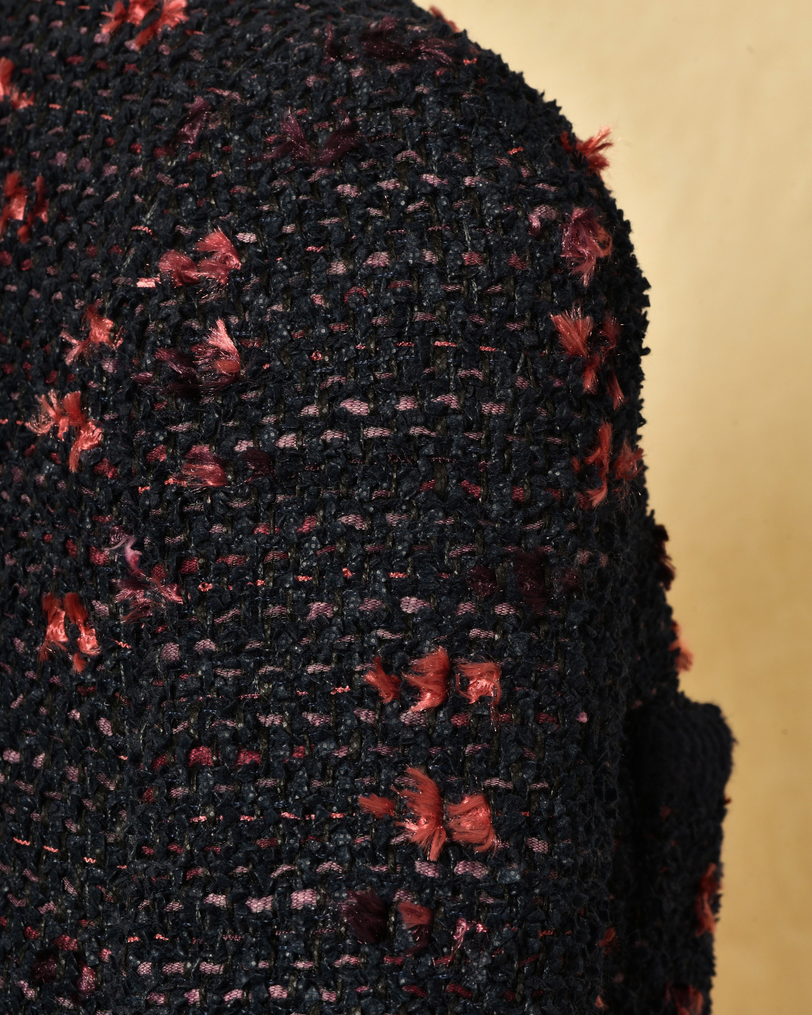 Manteau en tweed bleu Edward Achour