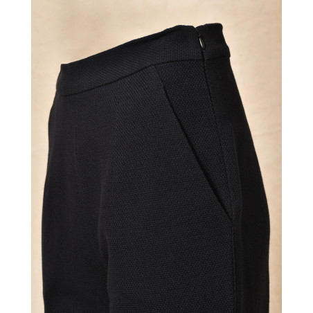 Pantalon en coton bleu Lorena Antoniazzi