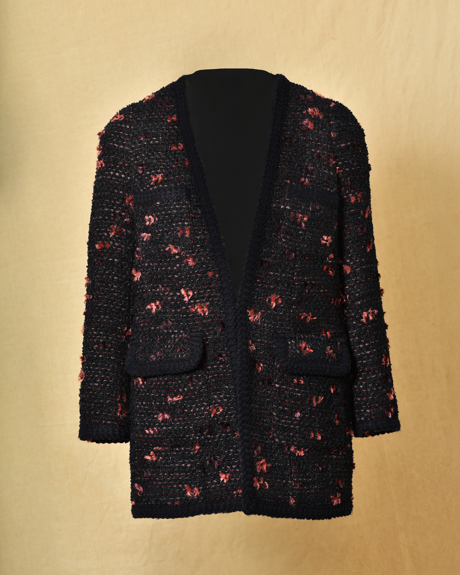 Manteau en tweed bleu Edward Achour