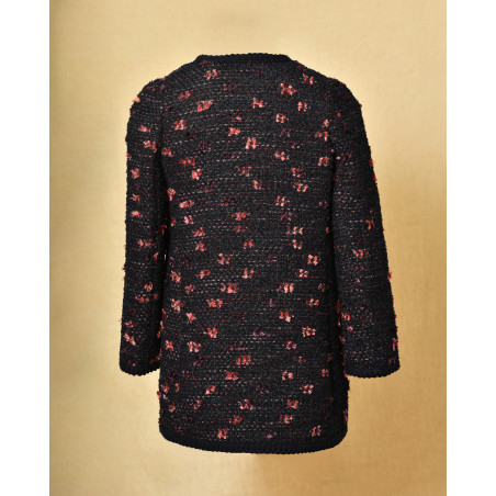 Manteau en tweed bleu Edward Achour