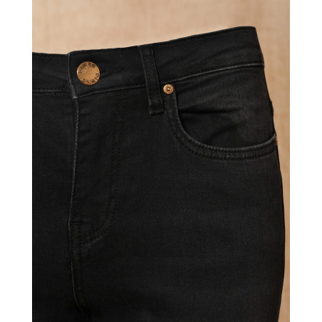 Pantalon en denim noir Pinko