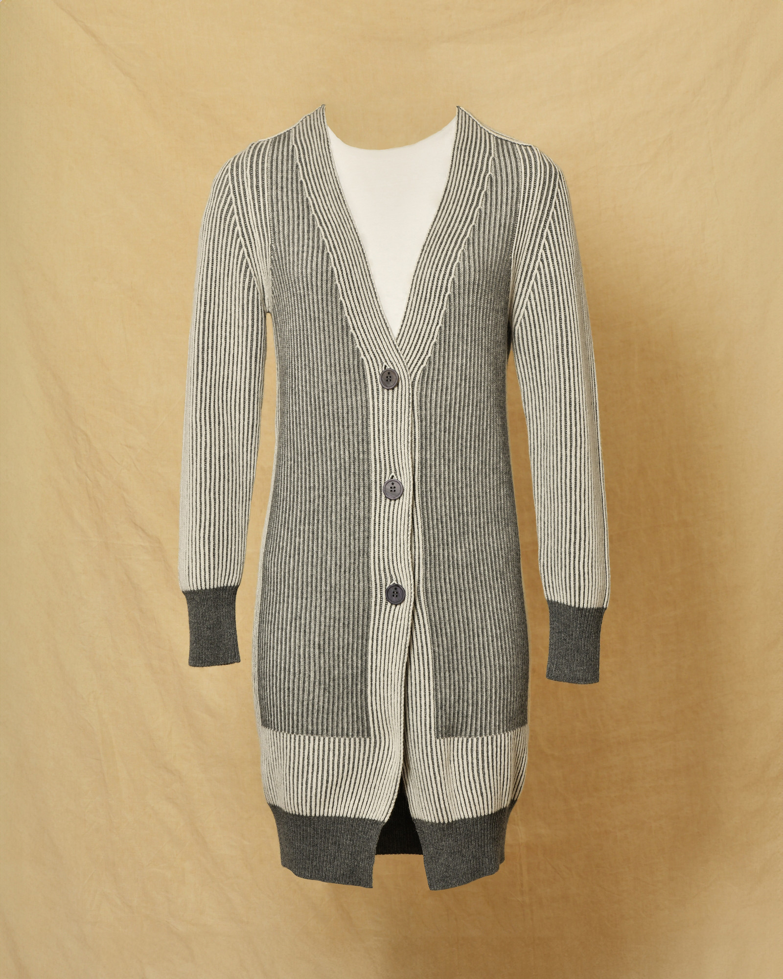 Cardigan long en laine, cachgemire et soie Lorena Antoniazzi