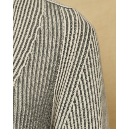 Cardigan long en laine, cachgemire et soie Lorena Antoniazzi